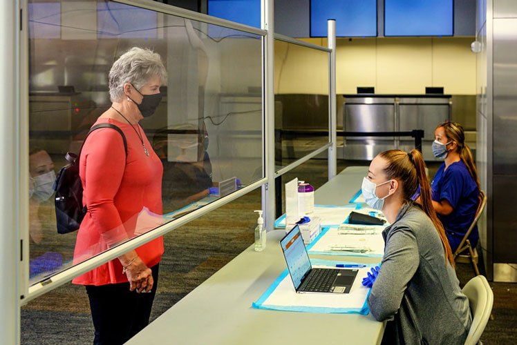 United Airlines is the first in the US to offer preflight coronavirus tests ©United Airlines