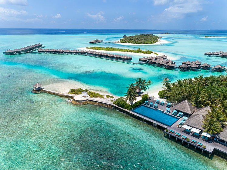 Anantara from the air © Anantara Veli Maldives Resort