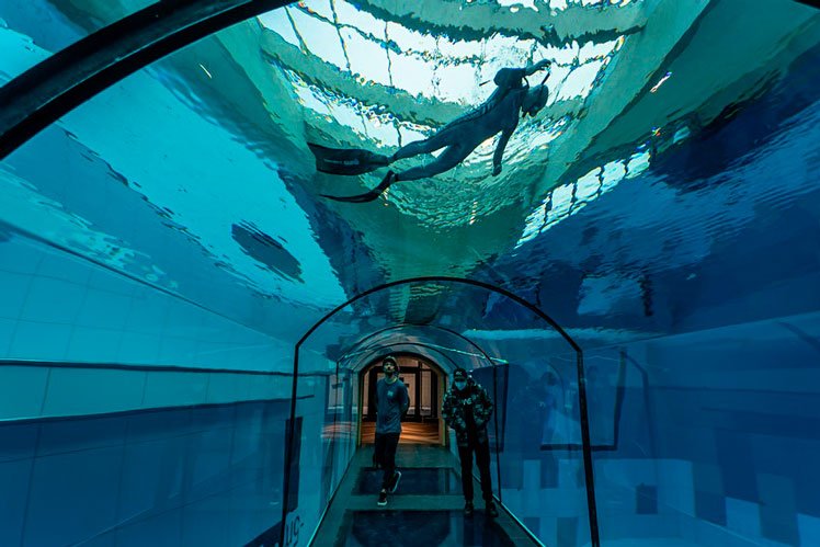 The world's deepest pool has opened in Poland ©AFP/Getty Images