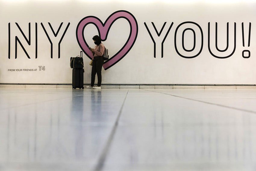 JFK airport welcomes international visitors from Monday November 8 as the US lifts travel restrictions © Getty Images
